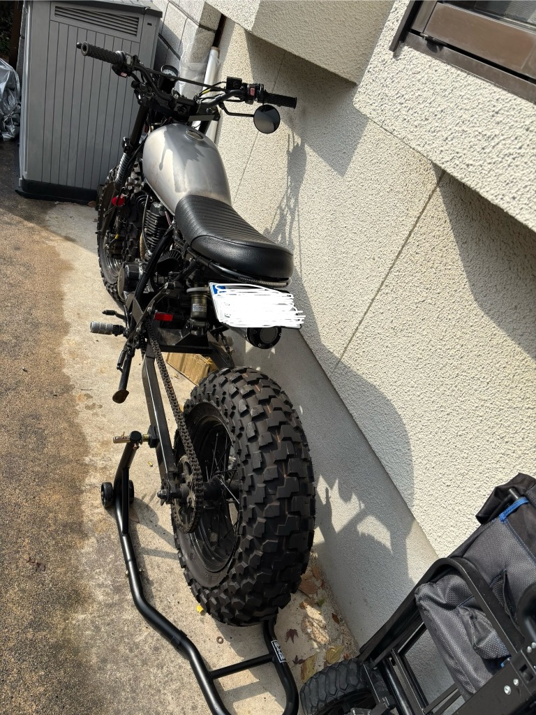 バイクシート 汎用 カフェ レーサー シート セット ブラック