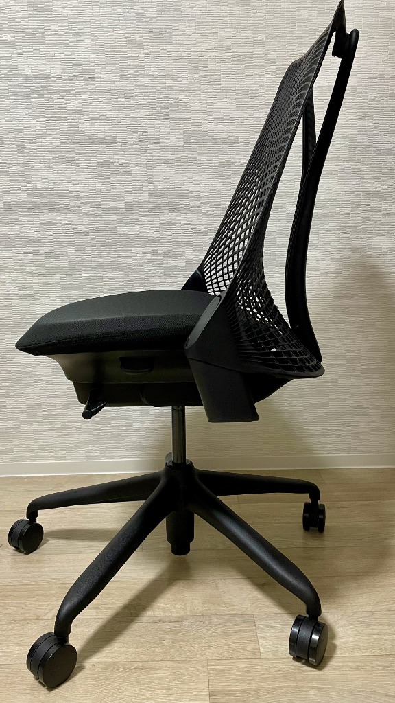 Sayl Chair セイルチェア ブラックフレーム アームレス 前傾なし 
