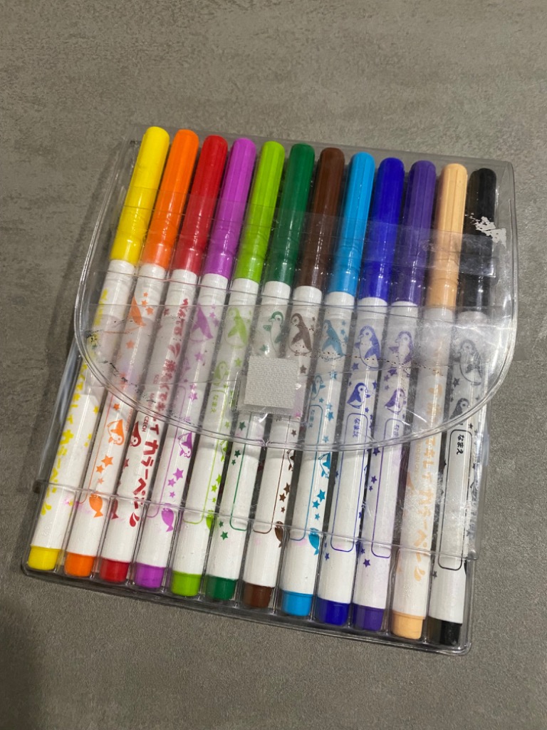 ぺんてる Pentel 洗たくでキレイ カラーペン １２色セット SCS2-12