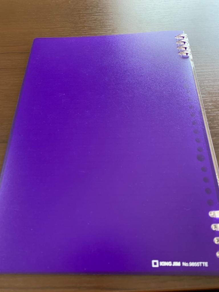 9855TTEムラ　キングジム リングノ-ト テフレ-ヌ B5 紫 9855TTEムラ キングジム 4971660042326（20セット） | キングジム リングノート テフレーヌ 26穴 B5タテ 黒 9855TTE