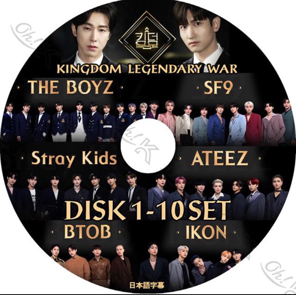 K-POP DVD Kingdom キングダム LEGENDARY WAR 10枚SET 完 MC-東方神起 TVXQ 日本語字幕あり iKON  BTOB STRAY KIDS THE BOYZ SF9 ATEEZ IDOL KPOP DVD