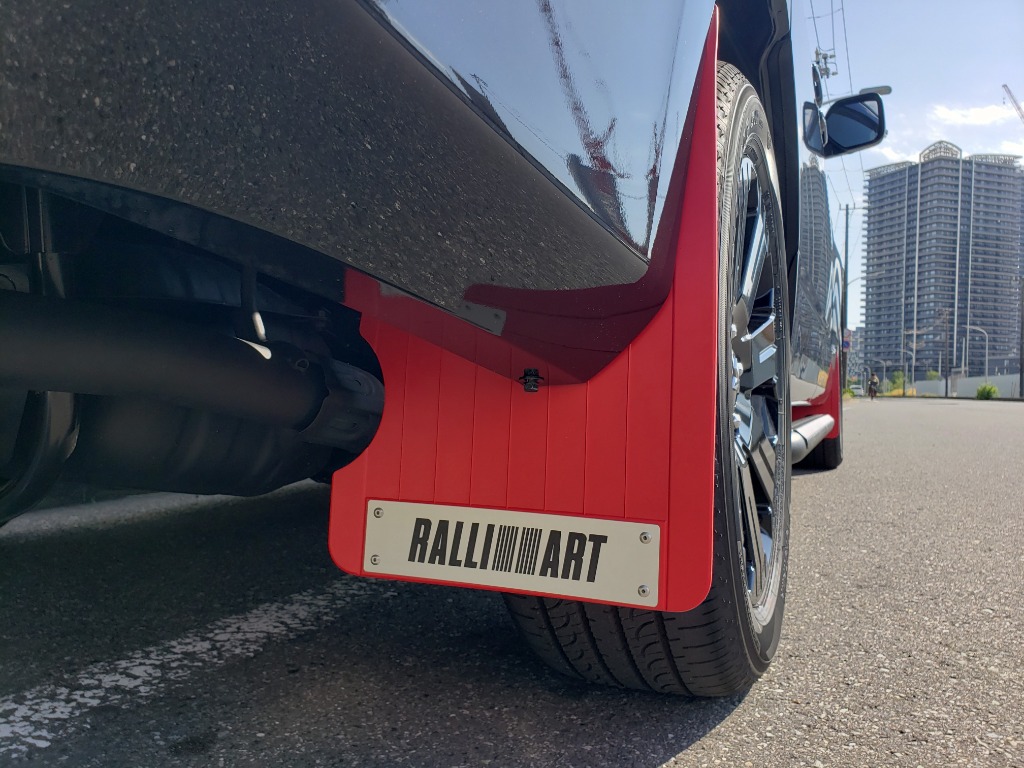 三菱 (ZT)マッドフラップ/RALLIART「ミツビシ純正用品