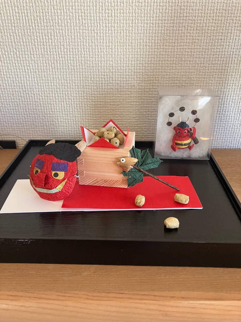 めでたや 置物 おしゃれ めでたや遊び 雷小僧 インテリア 夏 和紙 雑貨