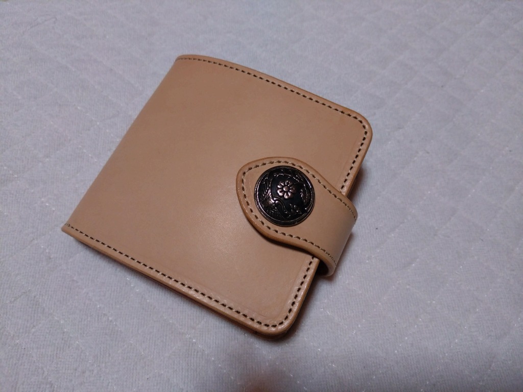 KC,s メンズ プレーンレザー 5セントコンチョ ショート