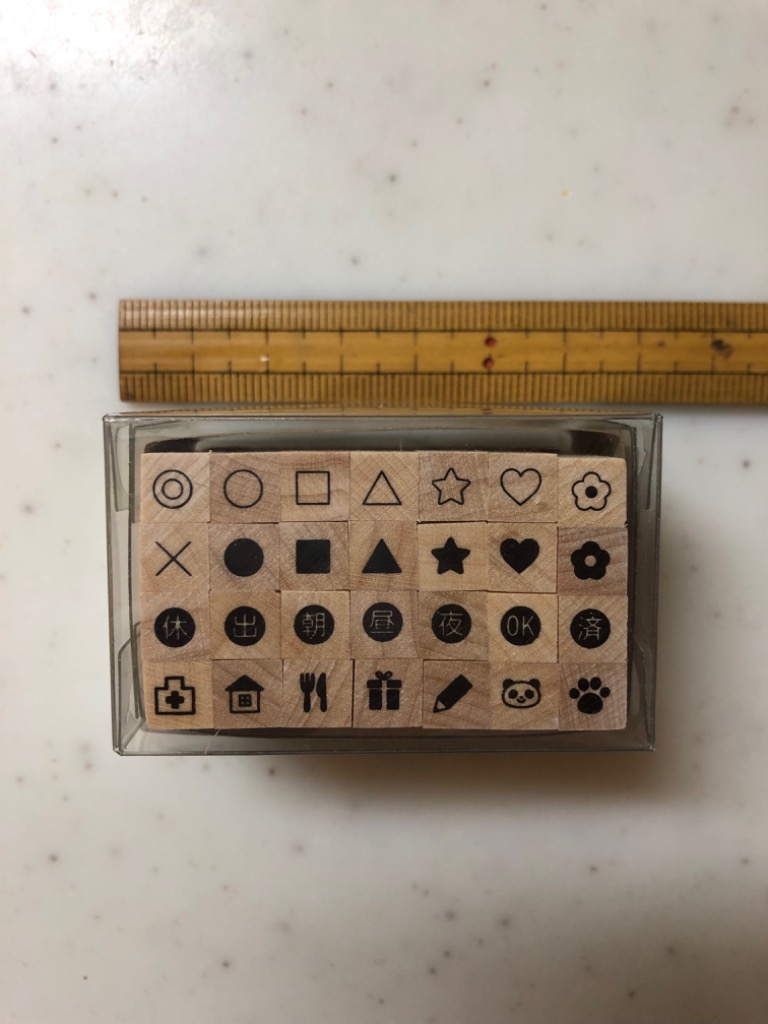 リニューアル プチ文字スタンプセット 全6種類 こどものかお