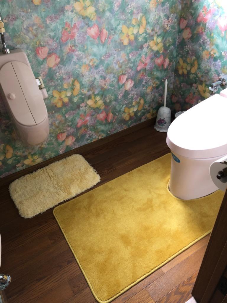 トイレマット 新色 110 ６５cm×１１０cm My Toilet Style 選べるくりぬき 北欧 モダン 洗える シンプル おしゃれ 新築 祝  内祝 リフォーム リノベーション :mts-stn-65110:マット専門店 織人しきもの屋工房 - 通販 - Yahoo!ショッピング