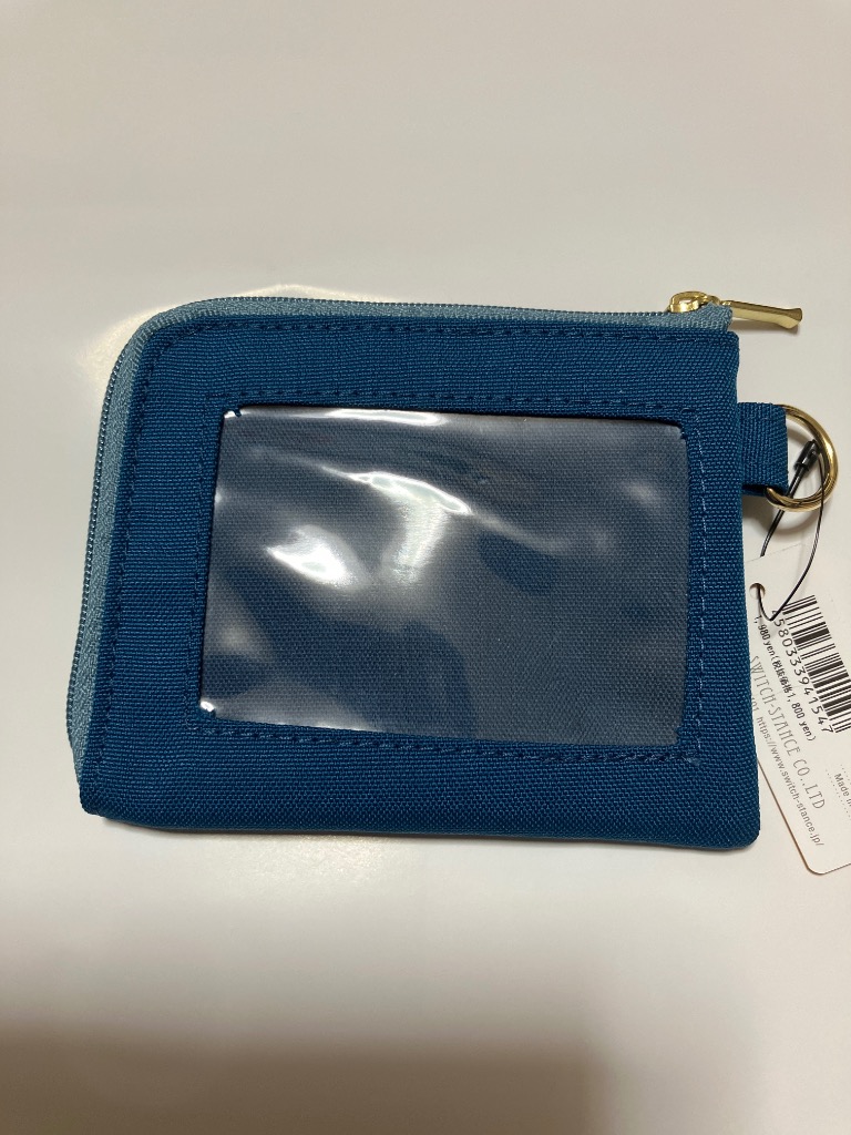 CITY PASSPORT ミニ財布 L字ファスナー 無地 蛍光 極薄財布 パス