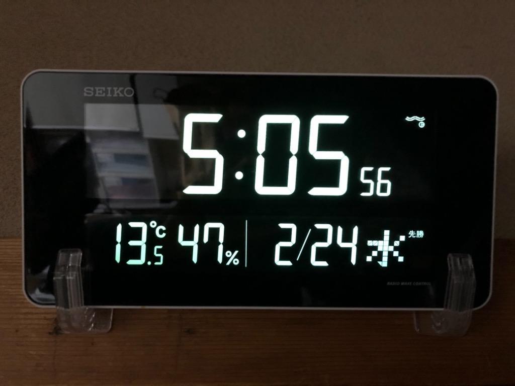 セイコークロック DL208W デジタル時計 [電波クロック/DL208W/SEIKO 