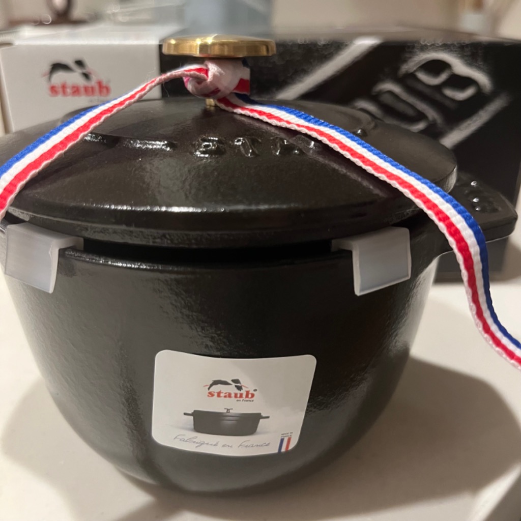 Staub ストウブ ラ ココット de GOHAN 12cm（ブラック）40509-653-0 ラ