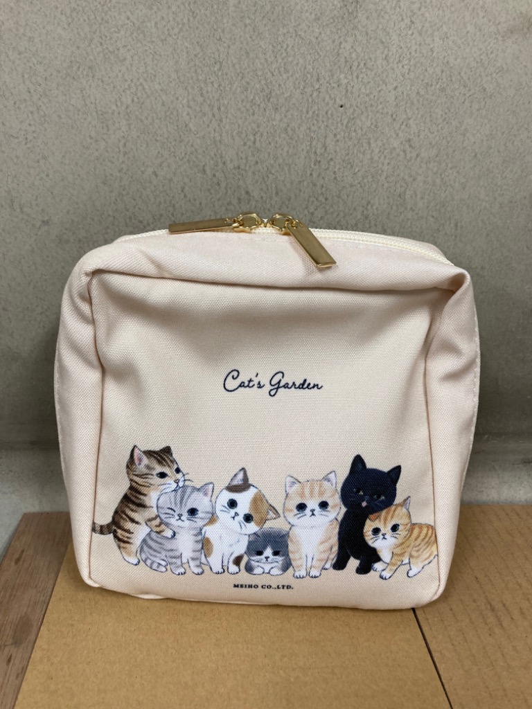 ねこ ポーチ 猫 ネコ柄 化粧ポーチ キャッツガーデン KN002