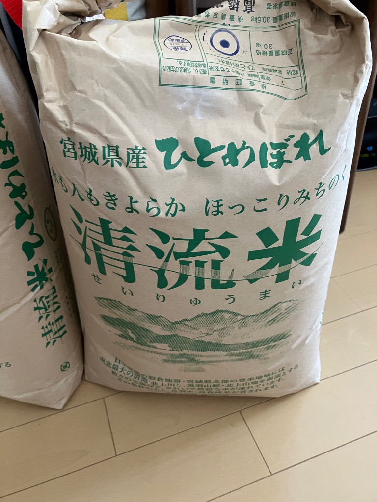 ひとめぼれ 宮城県産 選べるお米 玄米30kg or 白米27kg 令和7年産 検査