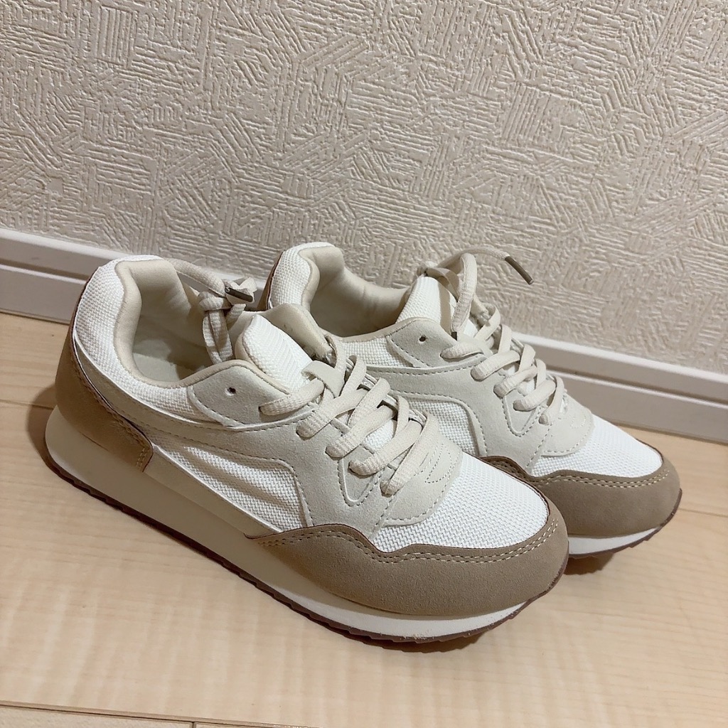 menue スニーカー レディース コンビネーションスニーカー 紐