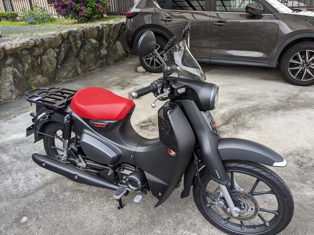 旭風防 メーターバイザー ホンダ スーパーカブ C125専用 グレー