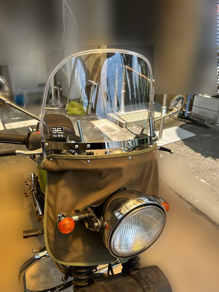 旭風防 ウインドシールド No.99 MINI パイプハンドル用 af