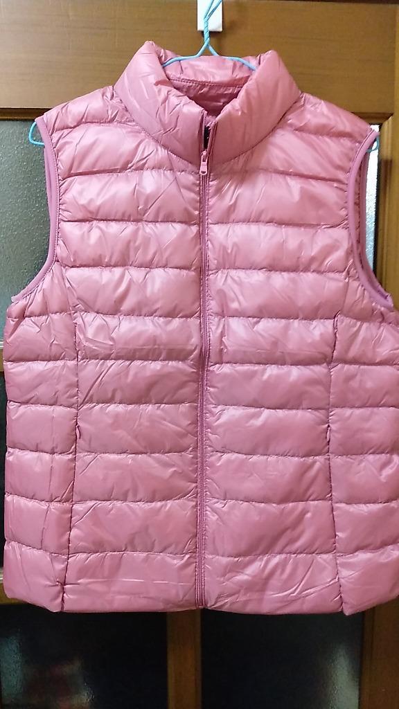 希少な0サイズ！新品　ダウンベスト　ピンク系 メンズファッション ダウンベスト 男女兼用 ストリート系