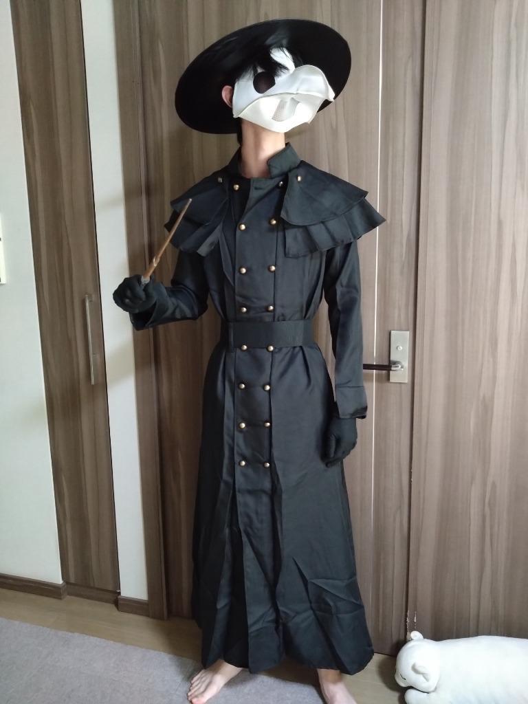 ペストマスク ペスト医師 風 スチームパンク コスプレ用品 ブラック