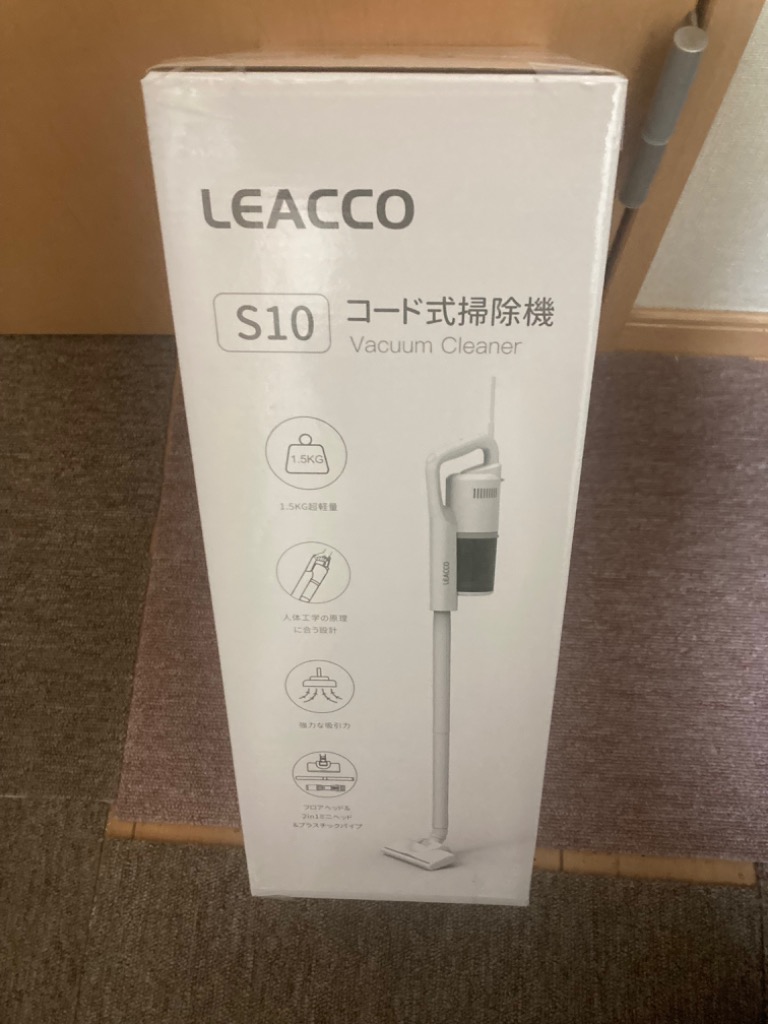 掃除機コード式 30000Pa Leacco 掃除機 サイクロン 軽量