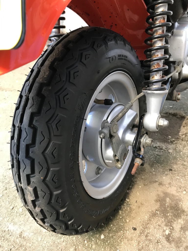 インド石格子アーチＳＳ4 DUNLOP(ダンロップ) TT100 3.50-8 46J/4PR WT フロント/リア