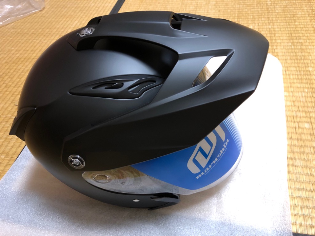 マルシン工業 TE-1 Lサイズ（59-60cm） マットブラック バイク用