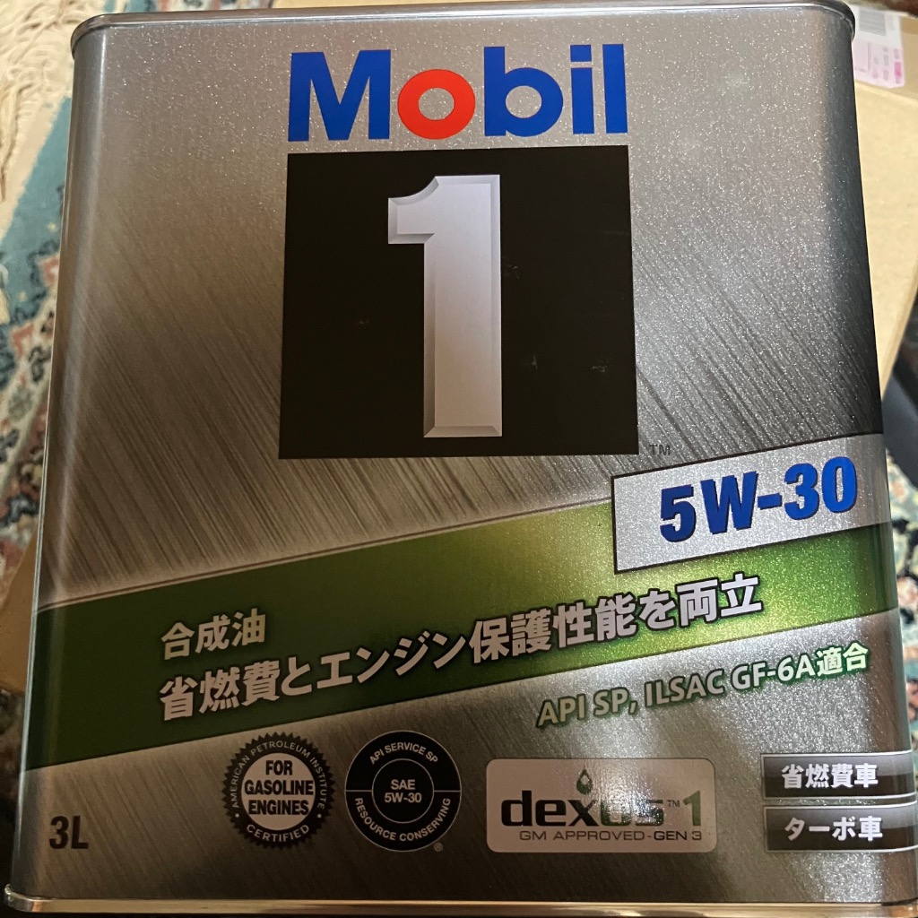 モービル1 5W-30 3L缶 Mobil1 エンジンオイル SP / GF-6A 5W30
