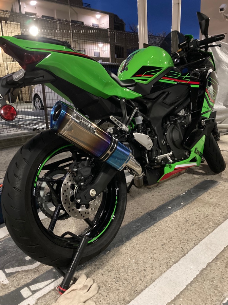 セーラ WR'S Kawasaki ZX-4R SE/ZX-4RR SS-OVAL 焼き色チタンスリップオン