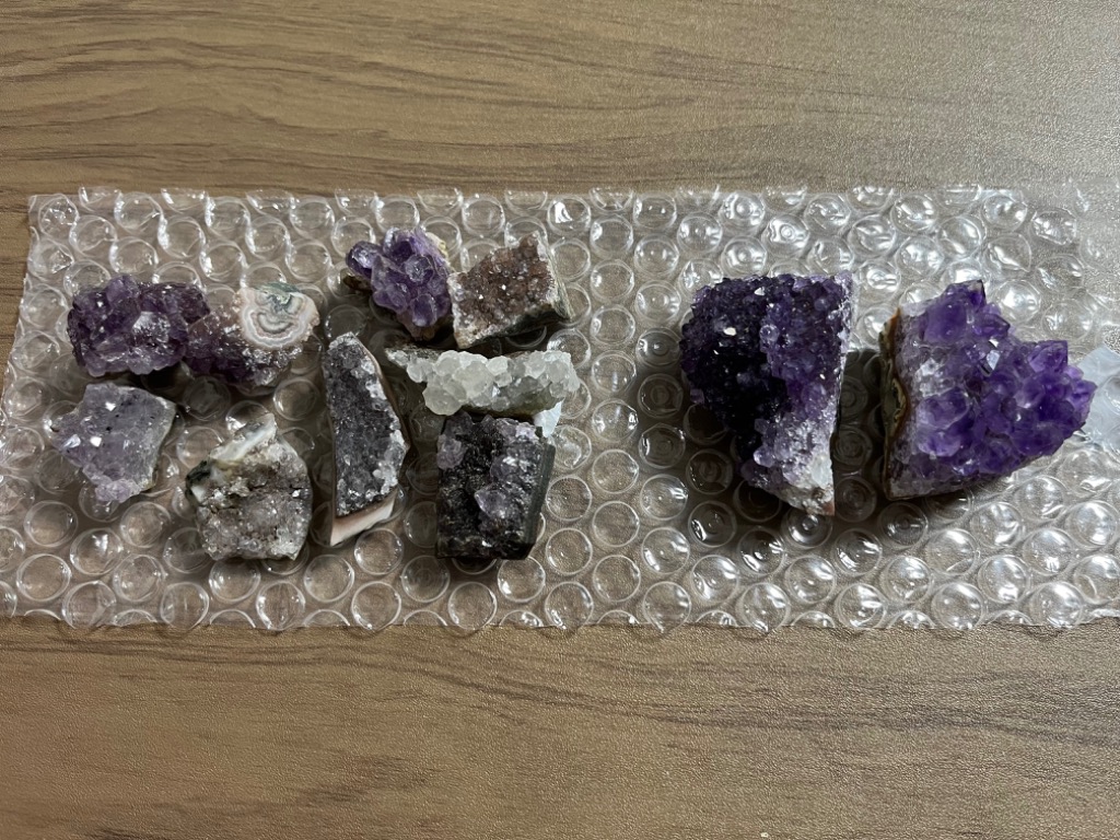 アメジスト 原石 ミニ クラスター 約50gセット 水晶 紫水晶 天然石