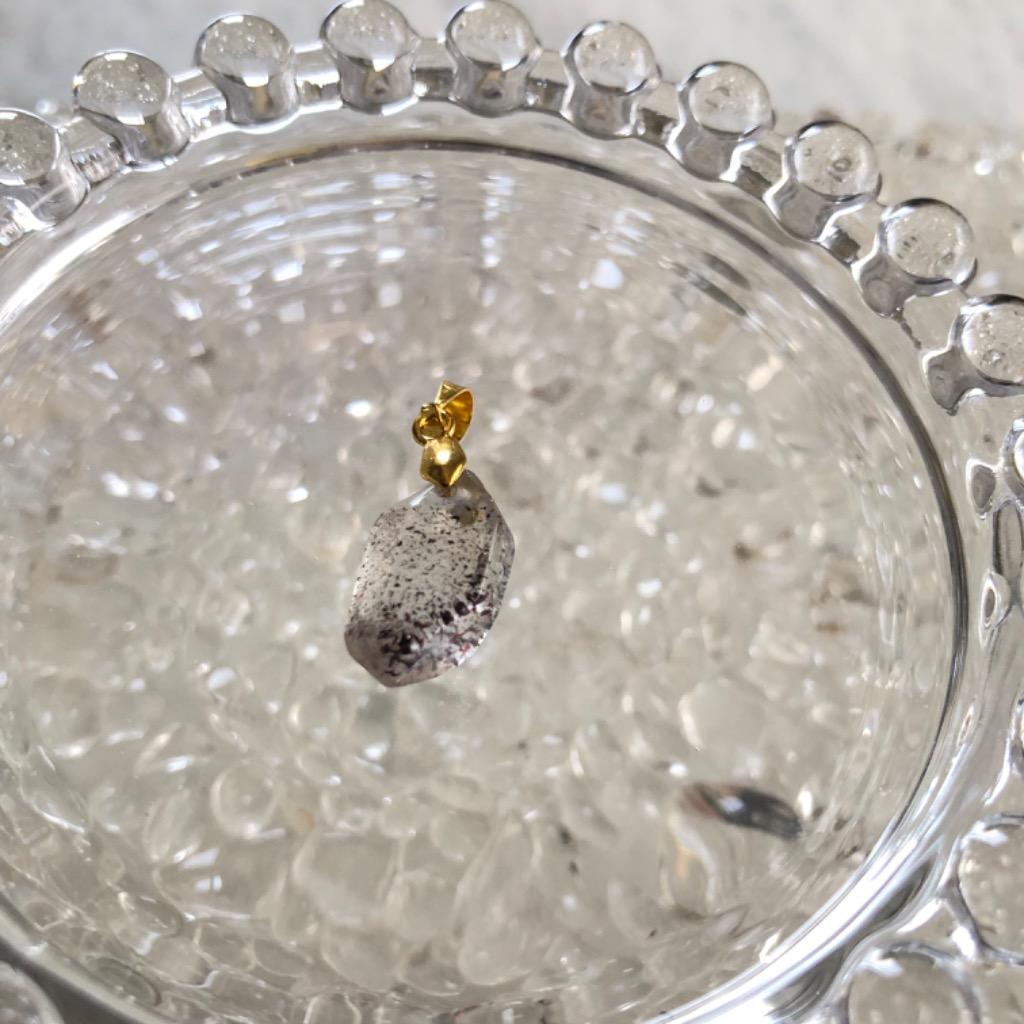 レピドクロサイトスーパーセブンのドロップ型ペンダントトップ レピドクロサイトインクォーツ ペンダント トップ LLサイズ