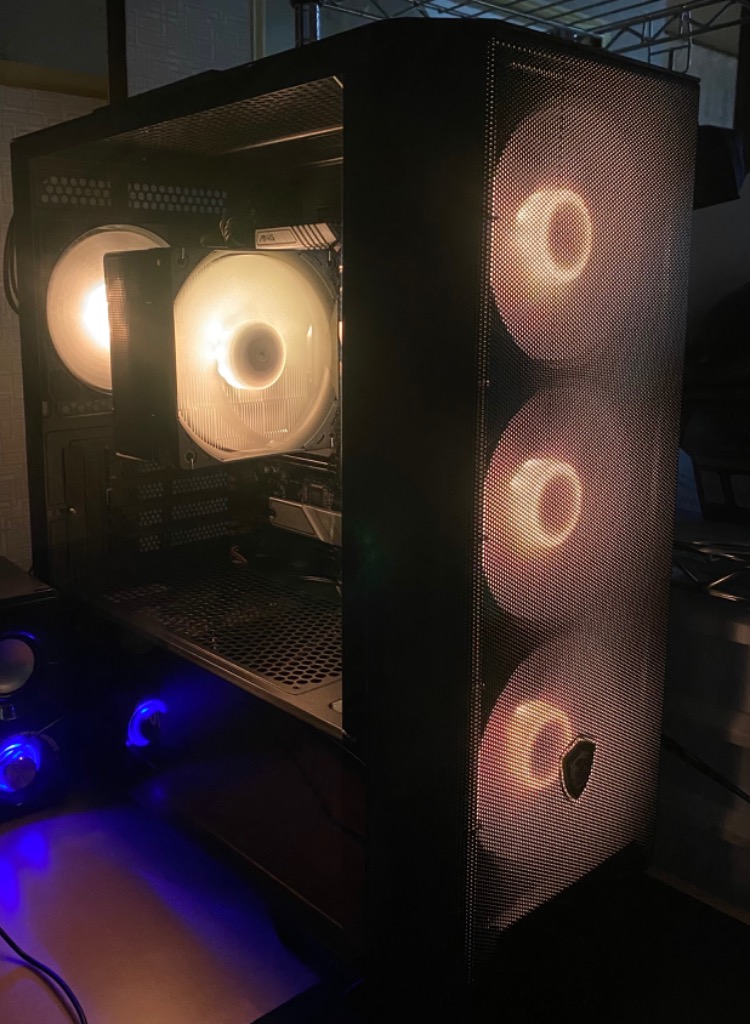 MSI MAG FORGE M100R (パソコン工房限定モデル) 4つの120mm ARGBファンとARGBコントロールボードを搭載 ミニタワーケース ブラック