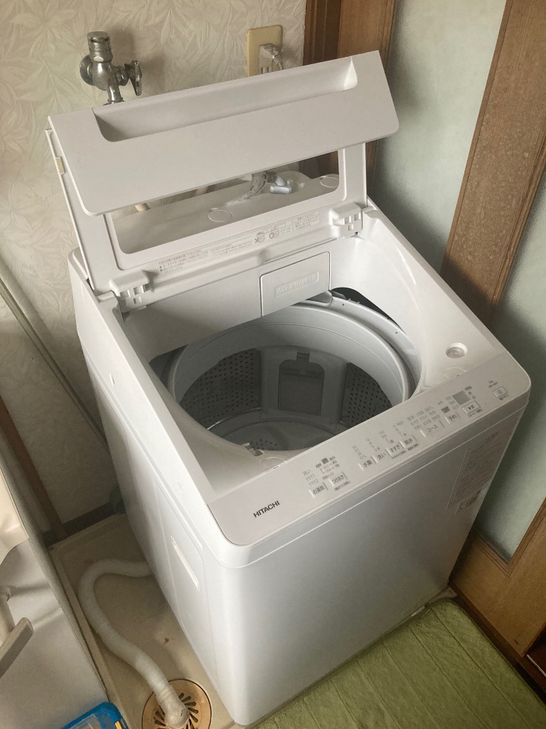 日立 ビートウォッシュ 全自動洗濯機 BW-V80K（W） （ホワイト