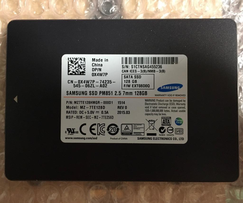中古SSD 2.5インチ SAMSUNG 128GB SATA 6.0Gbps 7mm 内蔵ハードディスク 動作保証 データ消去済み 【ネコ