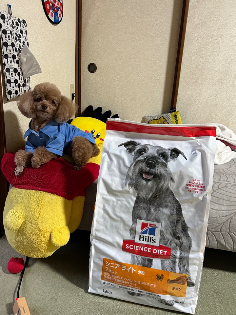 ヒルズ サイエンス・ダイエット シニア ライト 小粒 7歳以上 肥満傾向の高齢犬用 チキン 12kg (犬・ドッグ)
