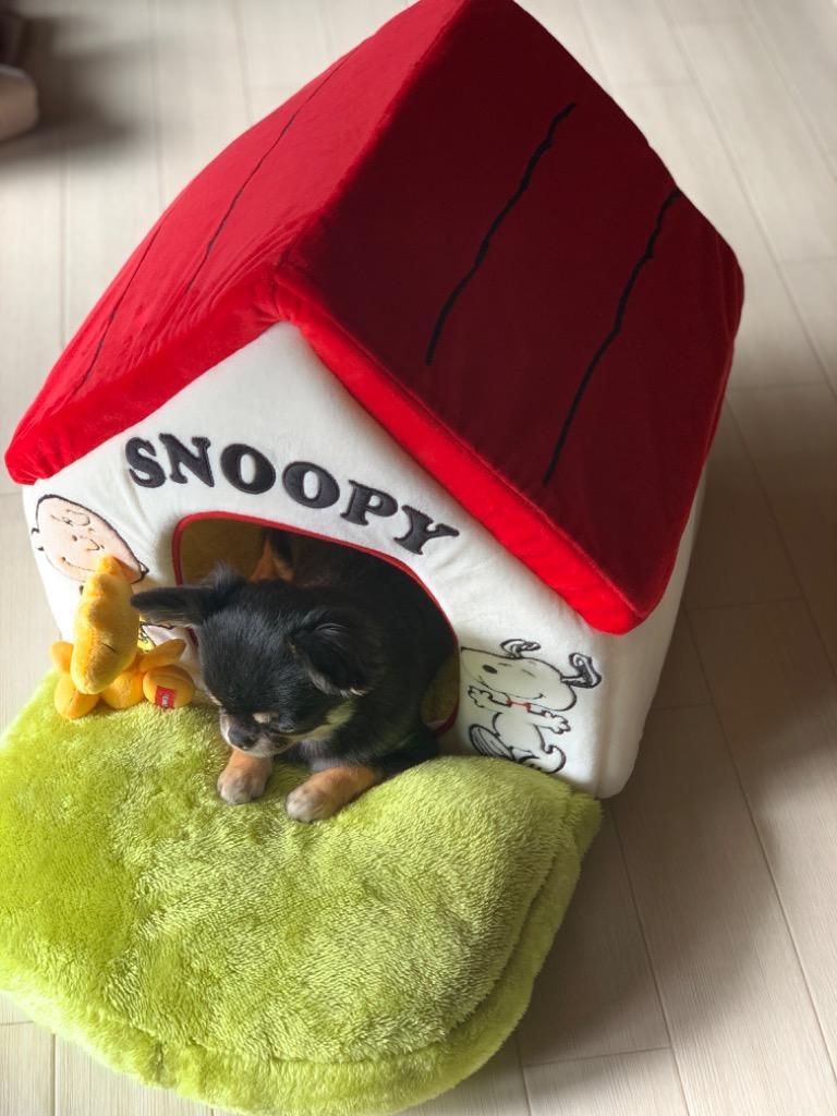 ペットハウス 室内用 犬 赤屋根 芝ハウス 〔 小 〕 スヌーピー 