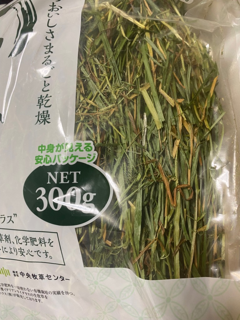 ◇ジェックス 旬牧草 イタリアンライグラス 300g : ペットフォレスト