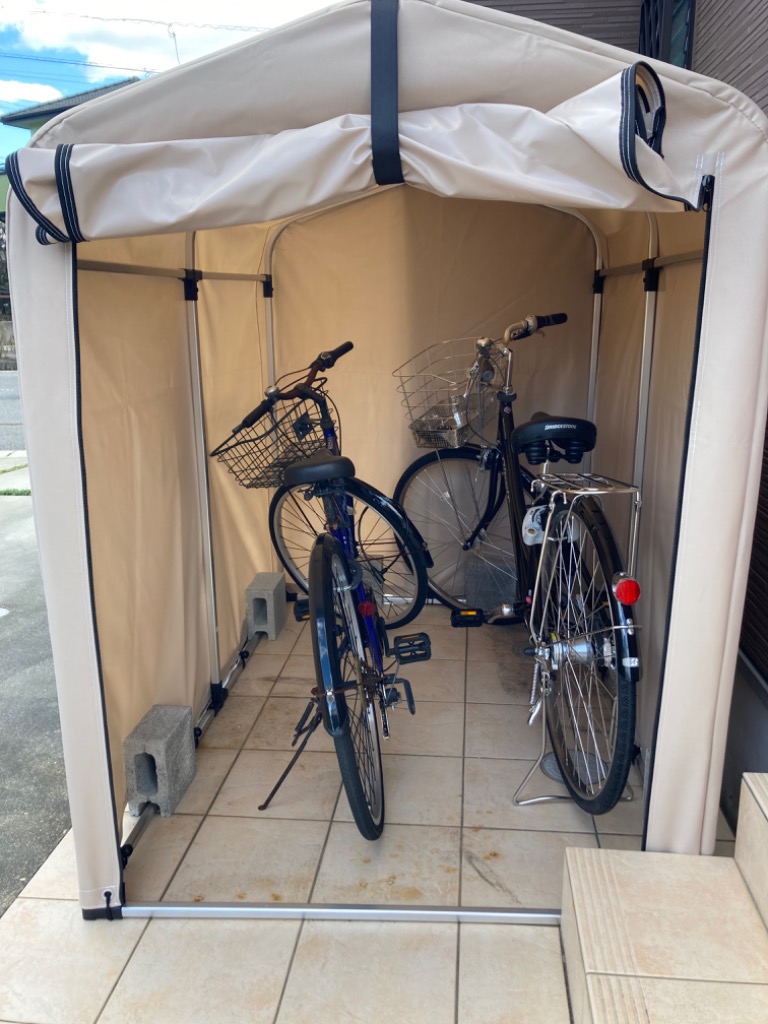 自転車置き場 サイクルハウス 2台 自宅 屋根 サイクルポート DIY 物置 