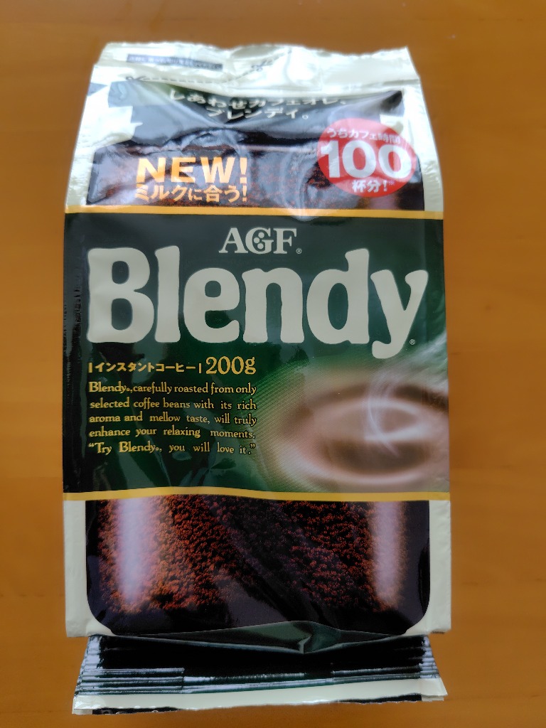 インスタントコーヒー ブレンディ 詰め替え 袋200g AGF まろやかな香り