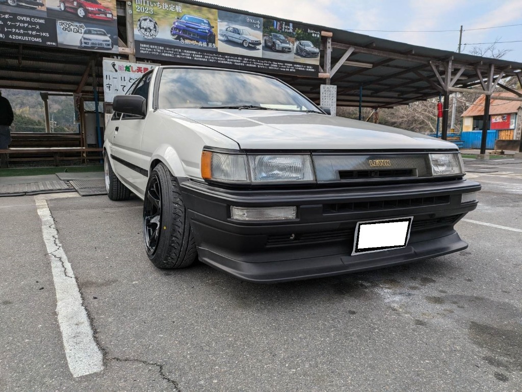 カローラレビン AE86 後期用 フロントバンパー クリアウインカー