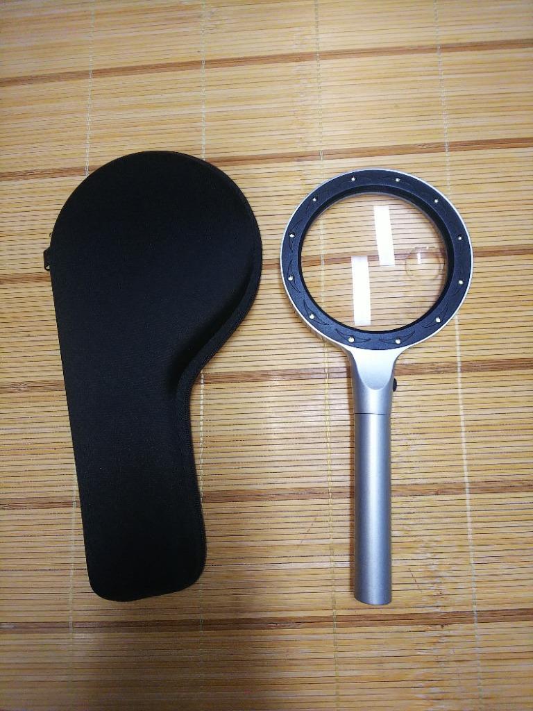 PhoenixLoupe 拡大鏡 ルーペ LED ライト付き 倍率8倍 3倍 虫眼鏡