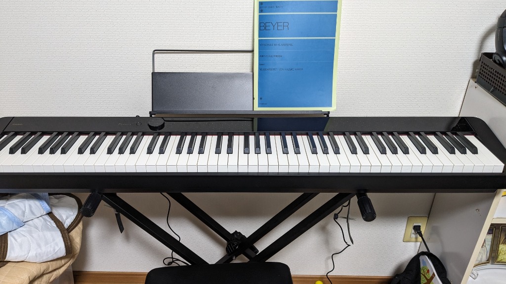 【最短翌日お届け】カシオ CASIO 電子ピアノ Privia PX-S1100 キーボードスタンド 折りたたみイス サスティンペダルセット 88鍵盤