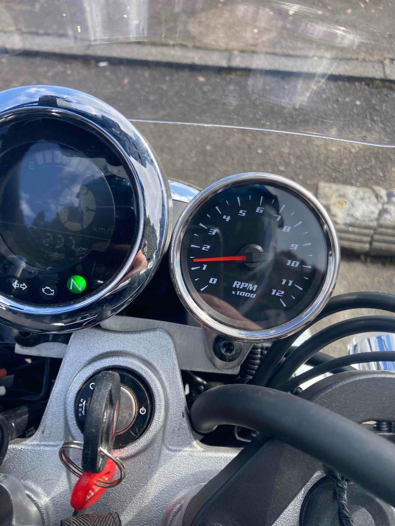 AUTO GAUGE タコメーター 60Φ バイク用 オートゲージ AutoGauge