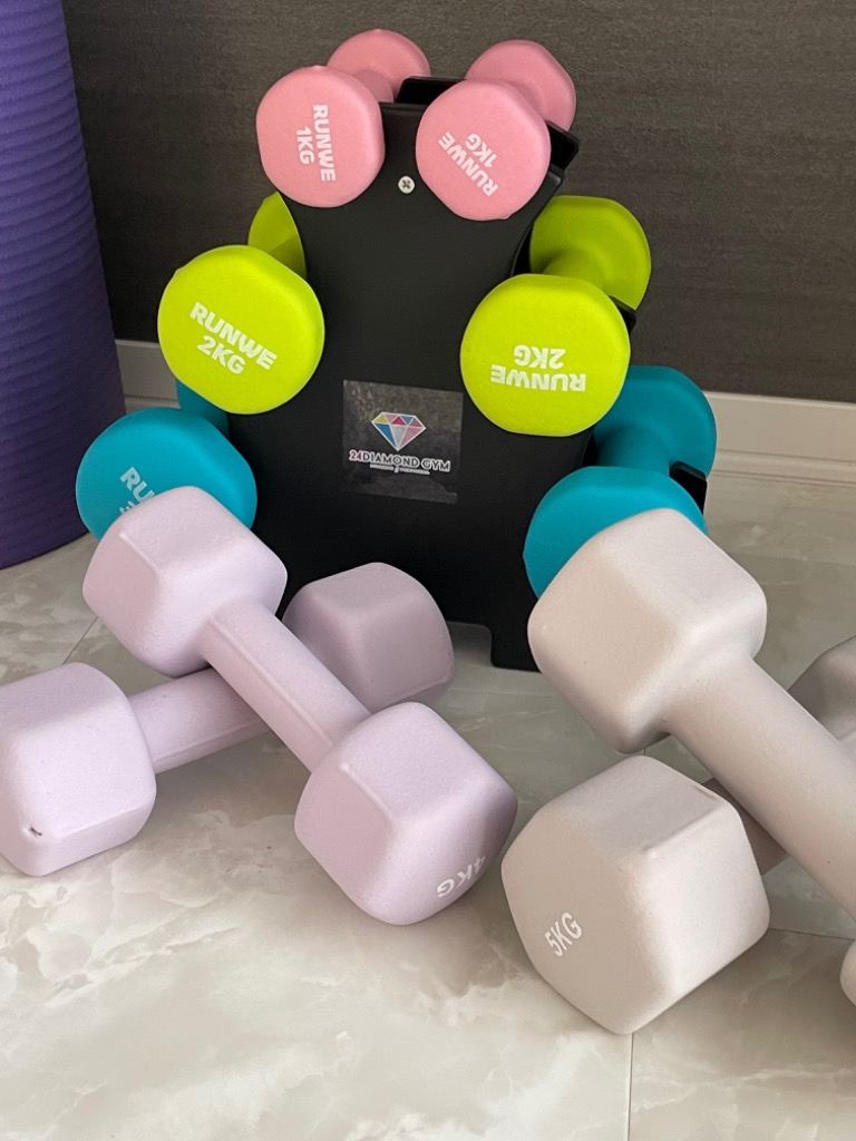WEIMALL ダンベル 5kg 2個セット カラーダンベル 筋トレ メンズ