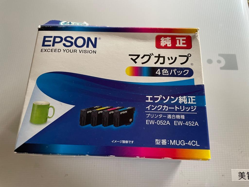 在庫目安：あり】 EPSON MUG-4CL インクジェットプリンター用 インクカートリッジ/ マグカップ（4色パック）…  :4988617361720:PLUS YU - 通販 - Yahoo!ショッピング