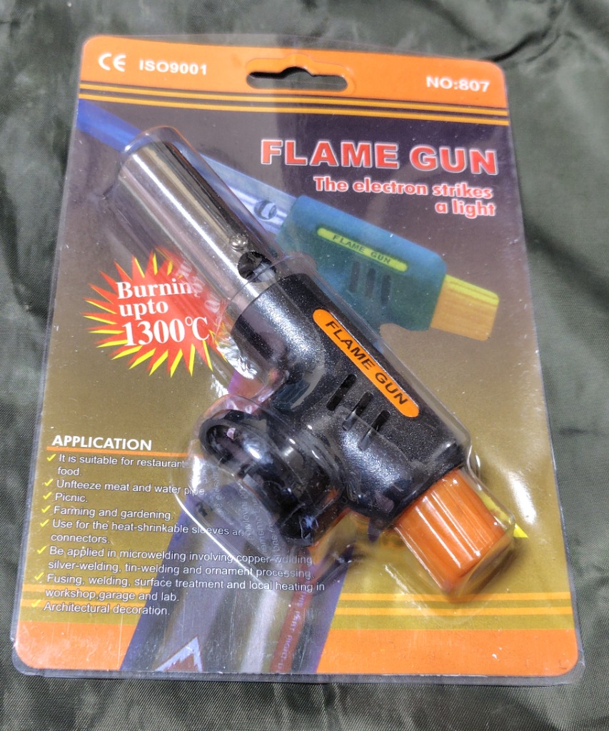 炭火用「KANTAN 火起こし」ガスバーナー プロパンガス用 3連バーナー 時短 ガスバーナー ガストーチ ガス アウトドア 1300℃ 炎 炙り料理