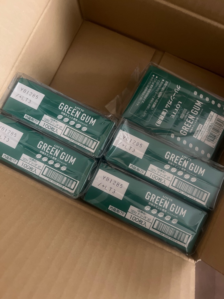 GREEN GUM ロッテ グリーンガム100枚入×10個 計1000枚 徳用パック