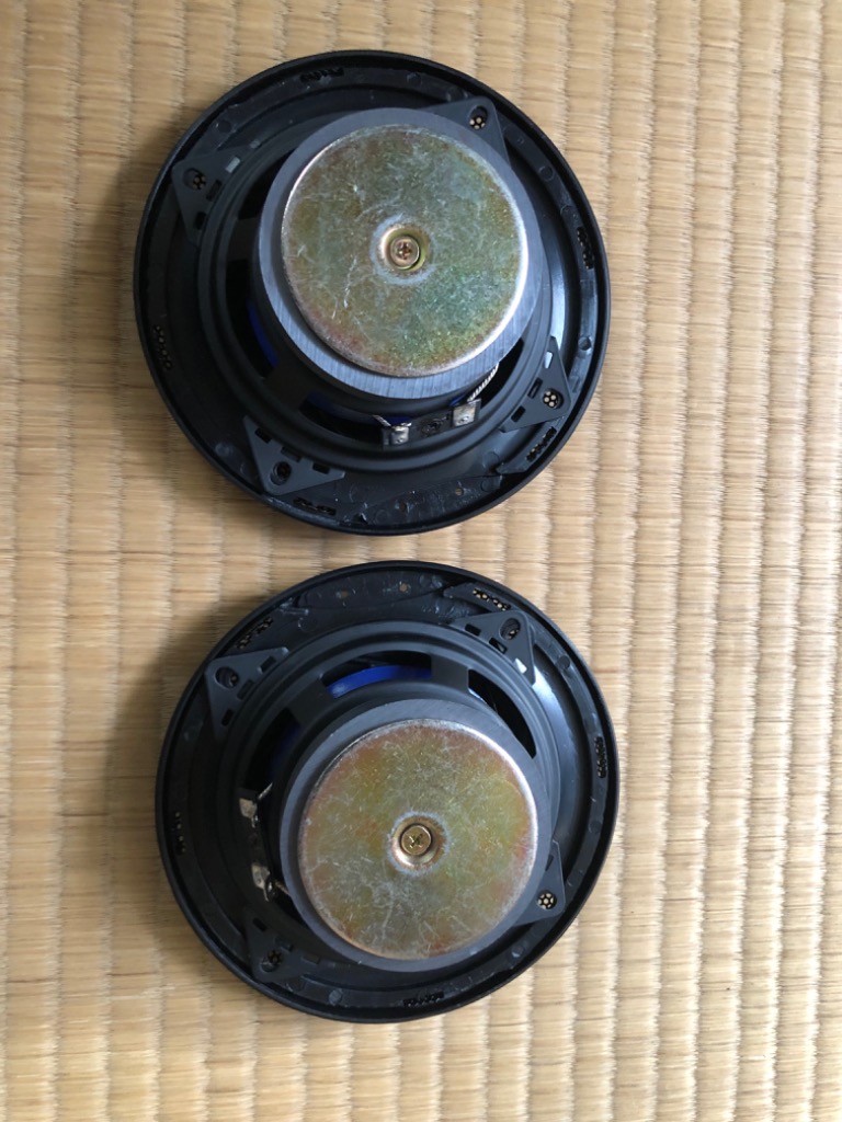 小型ペーパーコーンスピーカー 2個セット トヨタ カースピーカー 10cm 2個セット 置き型 ツイーター