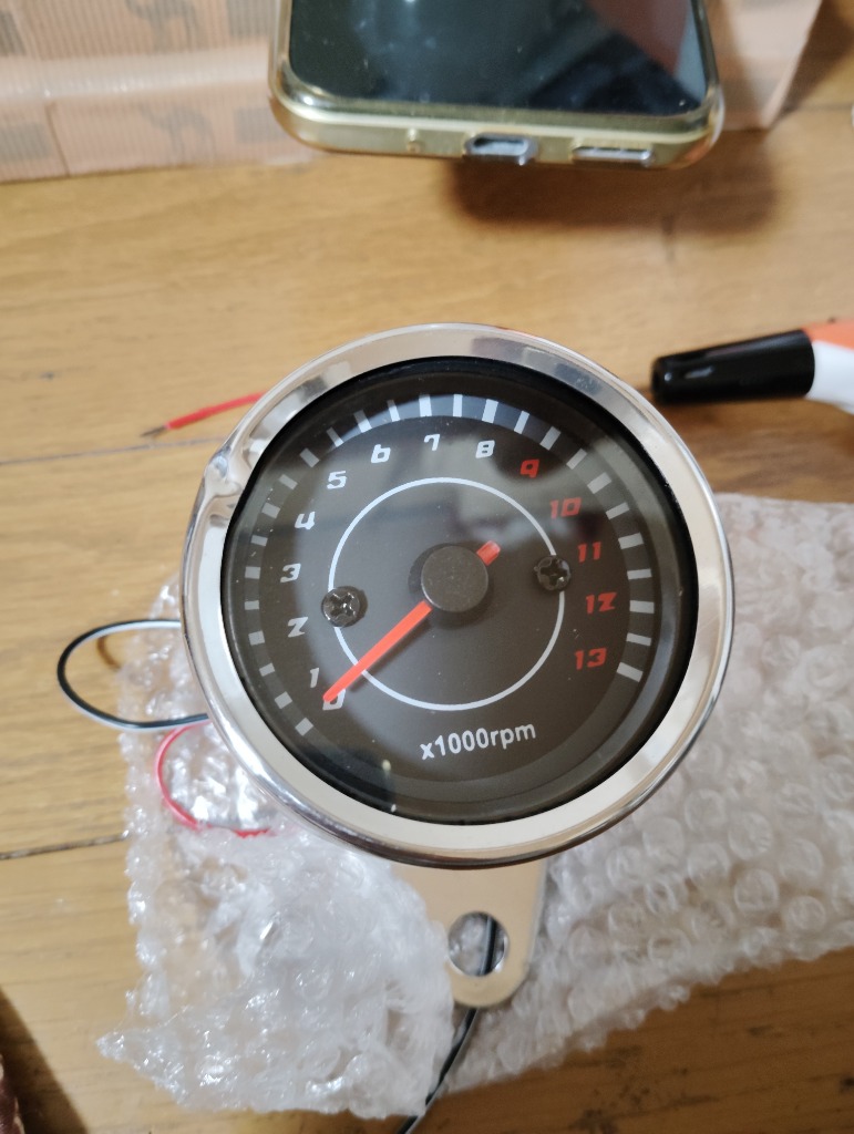 モンキー LED タコメーター 電気式 13000 12V カスタム 汎用品