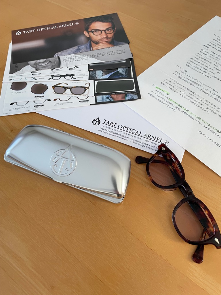 タートオプティカル　アーネル　ケース付き Tart Optical Arnel タート オプティカル アーネル 専用メガネ