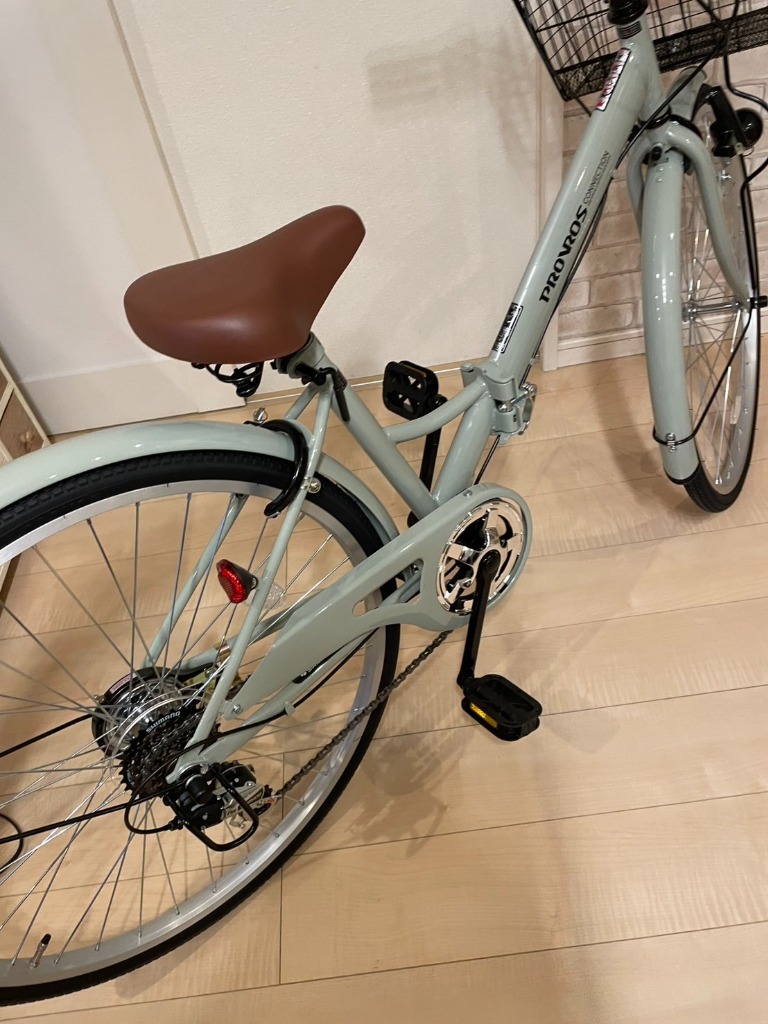 PROVROS シティサイクル 折りたたみ自転車 26インチ折り畳み