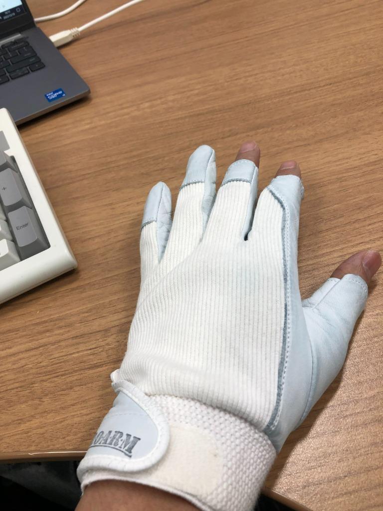 メール便OK185円/4双まで】指切りグローブ 指切り手袋 オープン