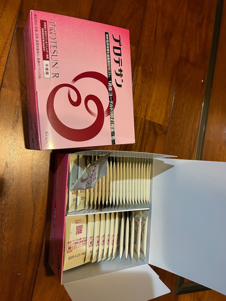 プロテサンR 62包×2箱　濃縮乳酸菌素材FK-23ニチニチ製薬　新品未開封品 プロテサン R 62包◇2箱セット [+12包増量] 濃縮乳酸菌 FK-23菌