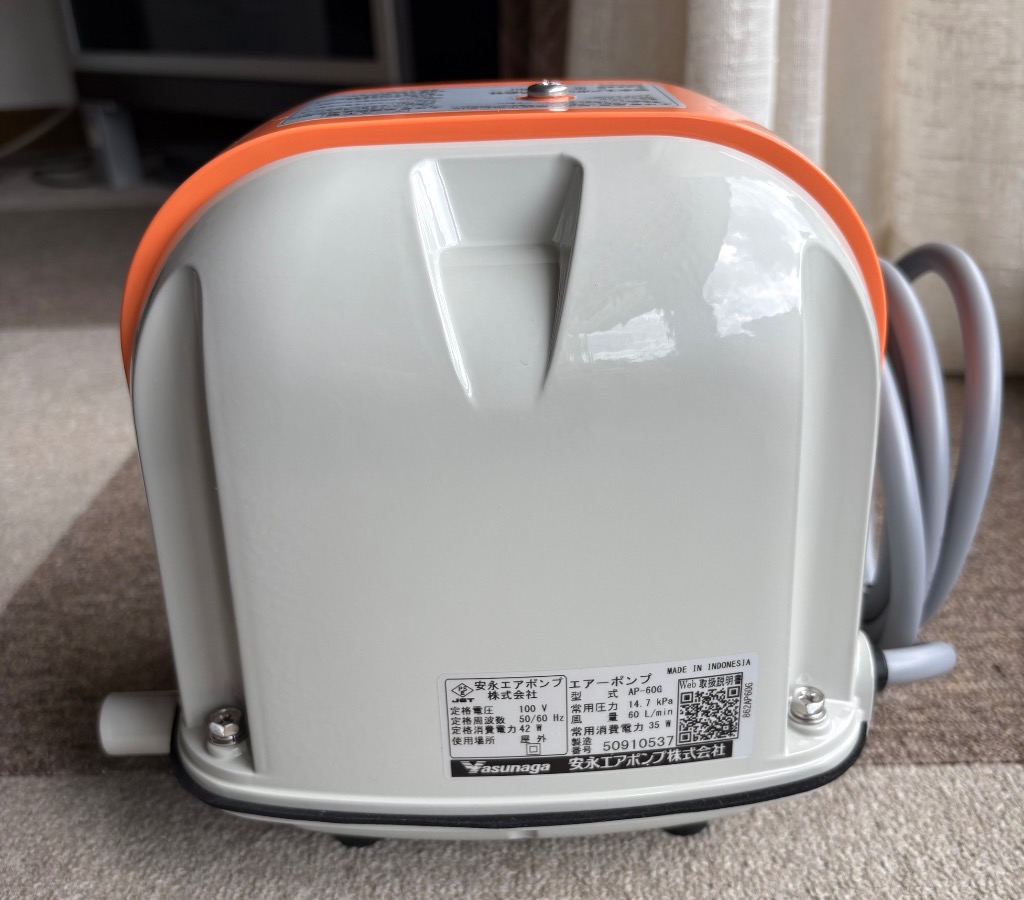 安永エアポンプ AP-60G（安永エアポンプ）（LP-60AN、AP-60、AP-60Fの